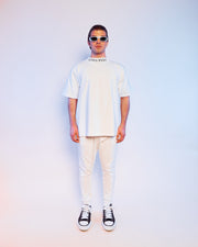 Unisex Oversized T-Shirt SURA PSYCHE / White 300GSM