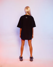 Unisex Oversized T-Shirt SURA PSYCHE / Black 300GSM