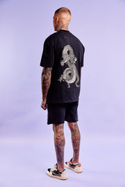 Regular Fit Dragon T-Shirt black