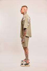 Oversized T-shirt DESTINO khaki