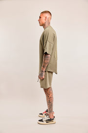 Oversized T-shirt Madonna puff khaki