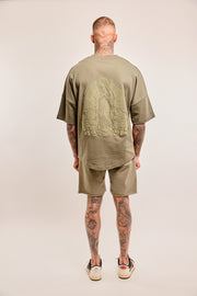 Oversized T-shirt Madonna puff khaki