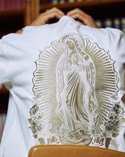 Unisex Fit embroidery. Madonna T-Shirt white