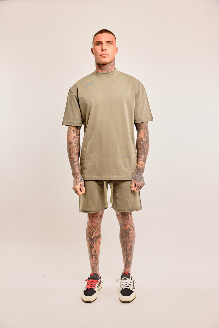 Regular Fit Dragon T-Shirt khaki