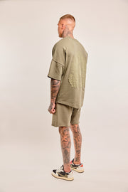 Oversized T-shirt Madonna puff khaki