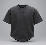 Limited Unisex Oversized Sweat/Shirt Destroyed bonded /ash 350 gsm