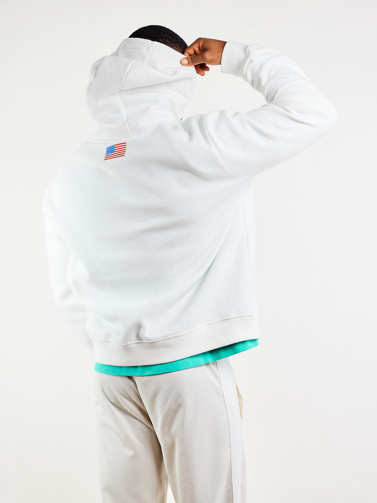 Hoodie Us Collection White